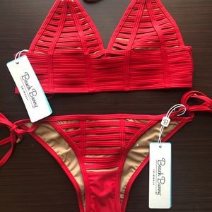 Red Beach Bunny Swimwear Bikini